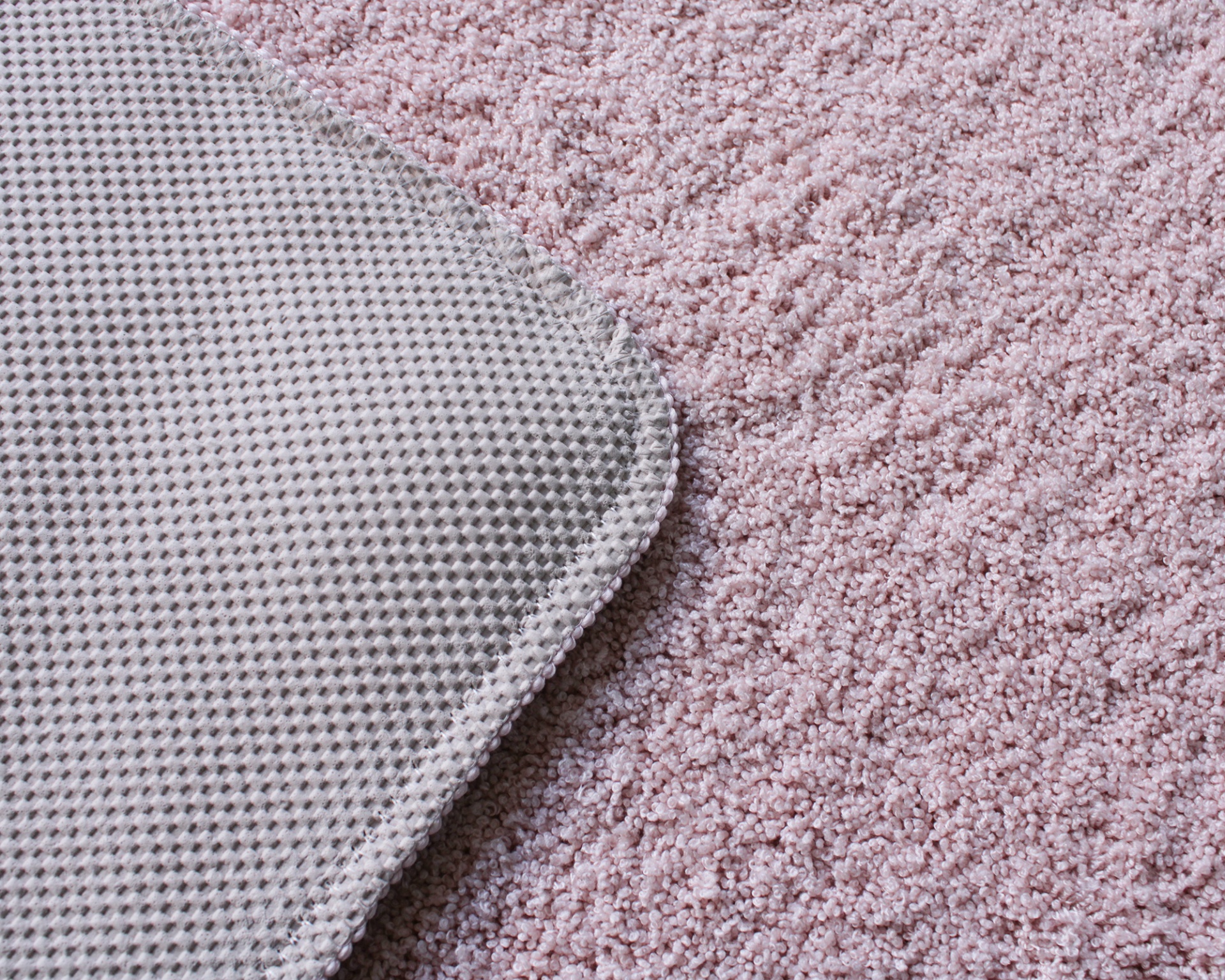Tapete micro redondo rosa