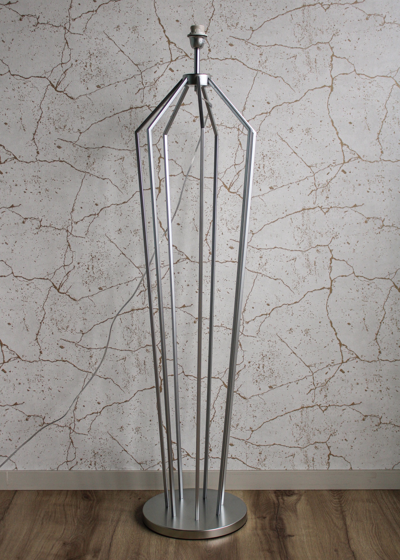 Candeeiro de pé Glamour Prateado