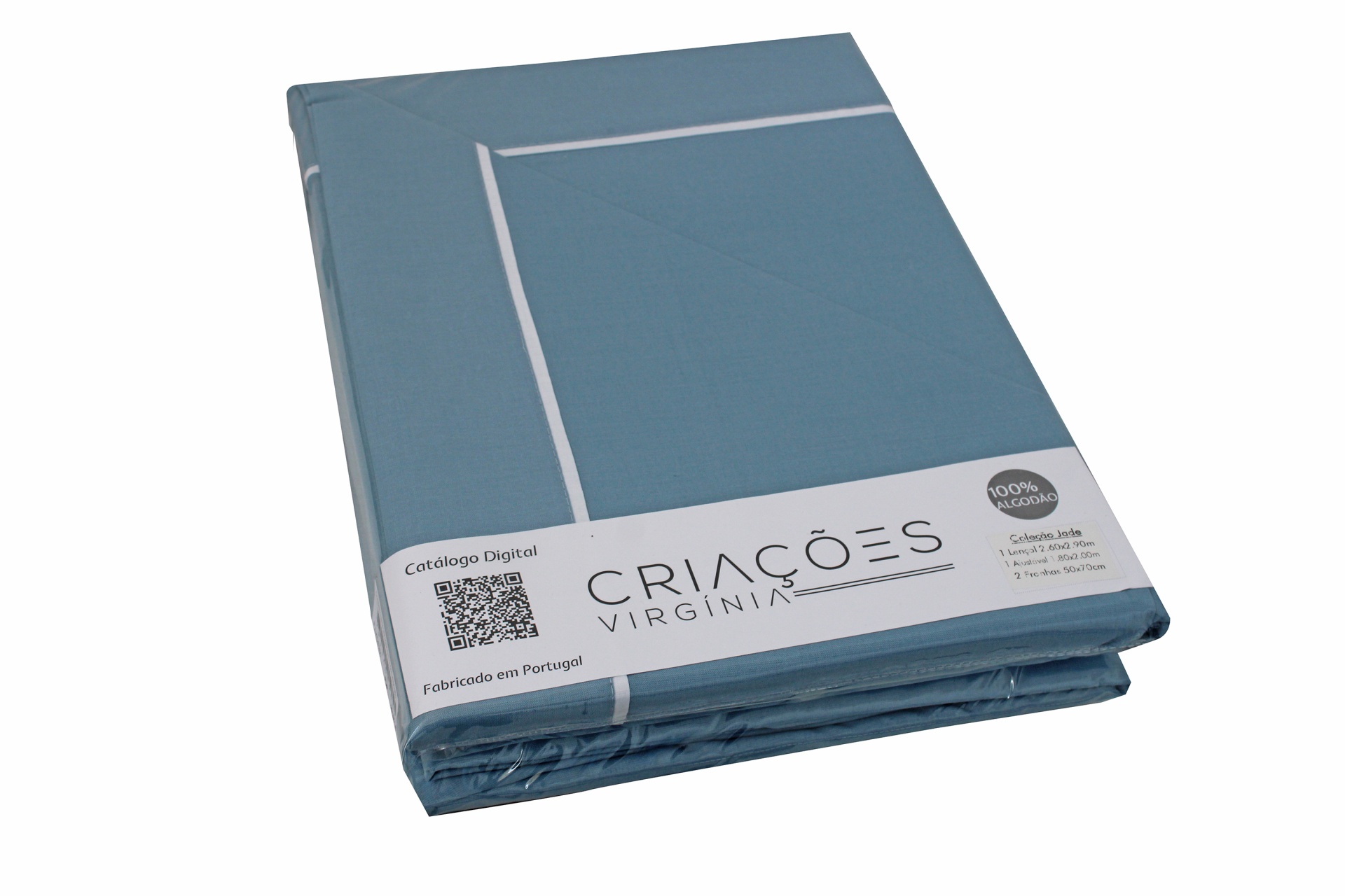 Jogo de cama Jade 220 Azul