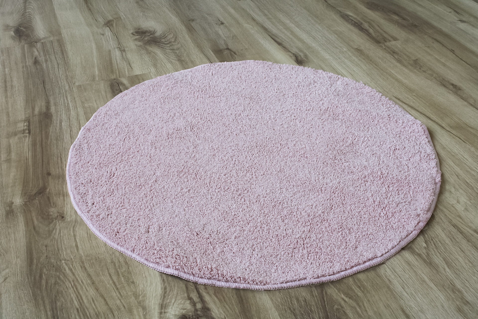 Tapete micro redondo rosa