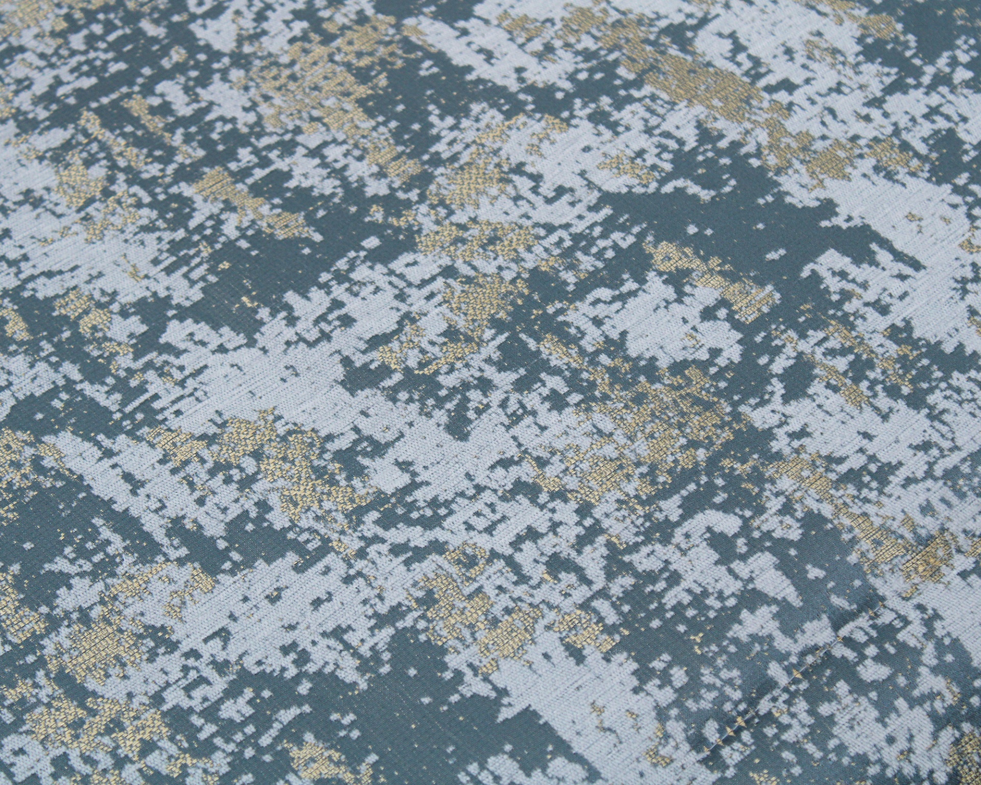 Tecido com padrão digital pixelado em cinzento e bege