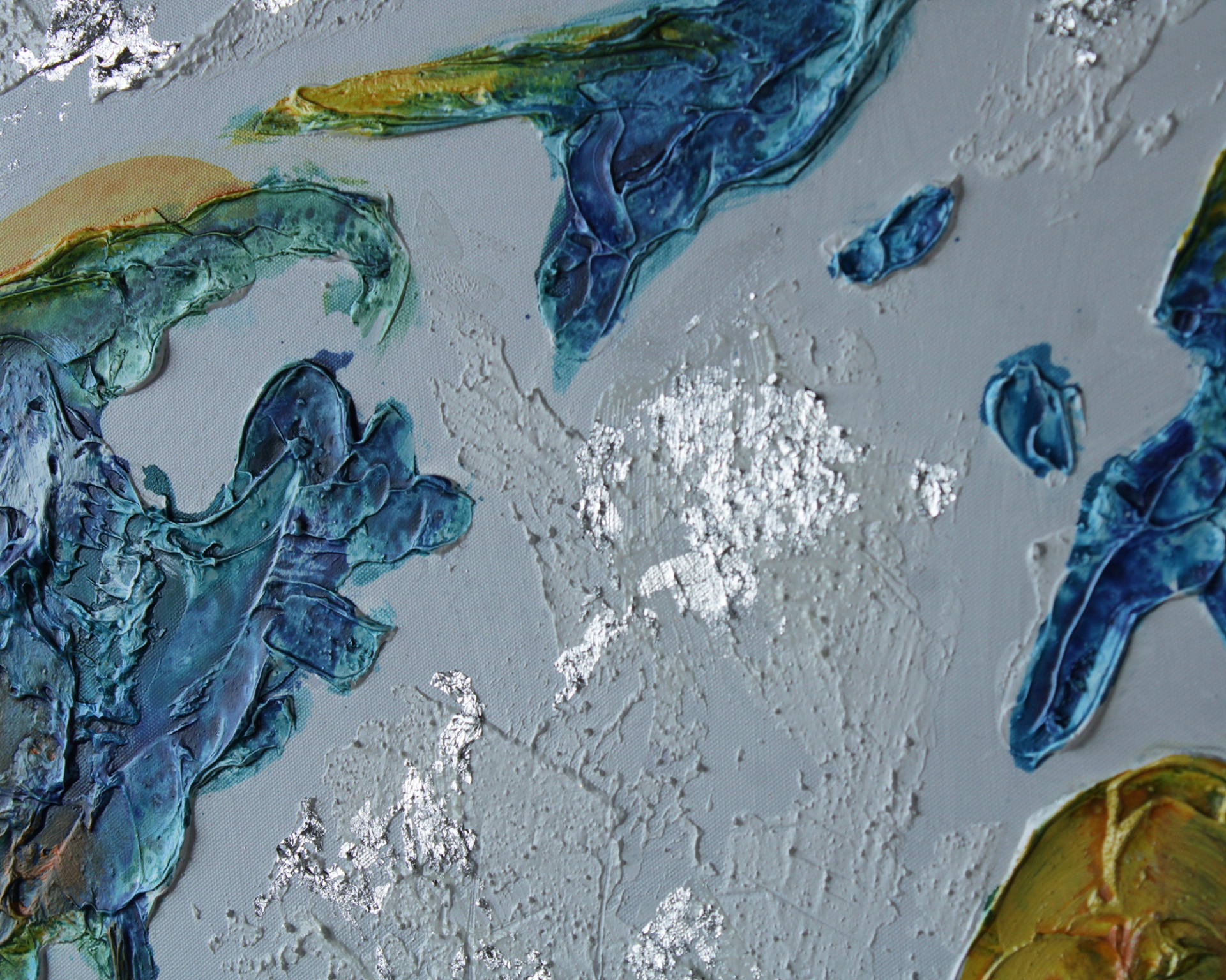 Quadro Mapa Mundo Multicolor