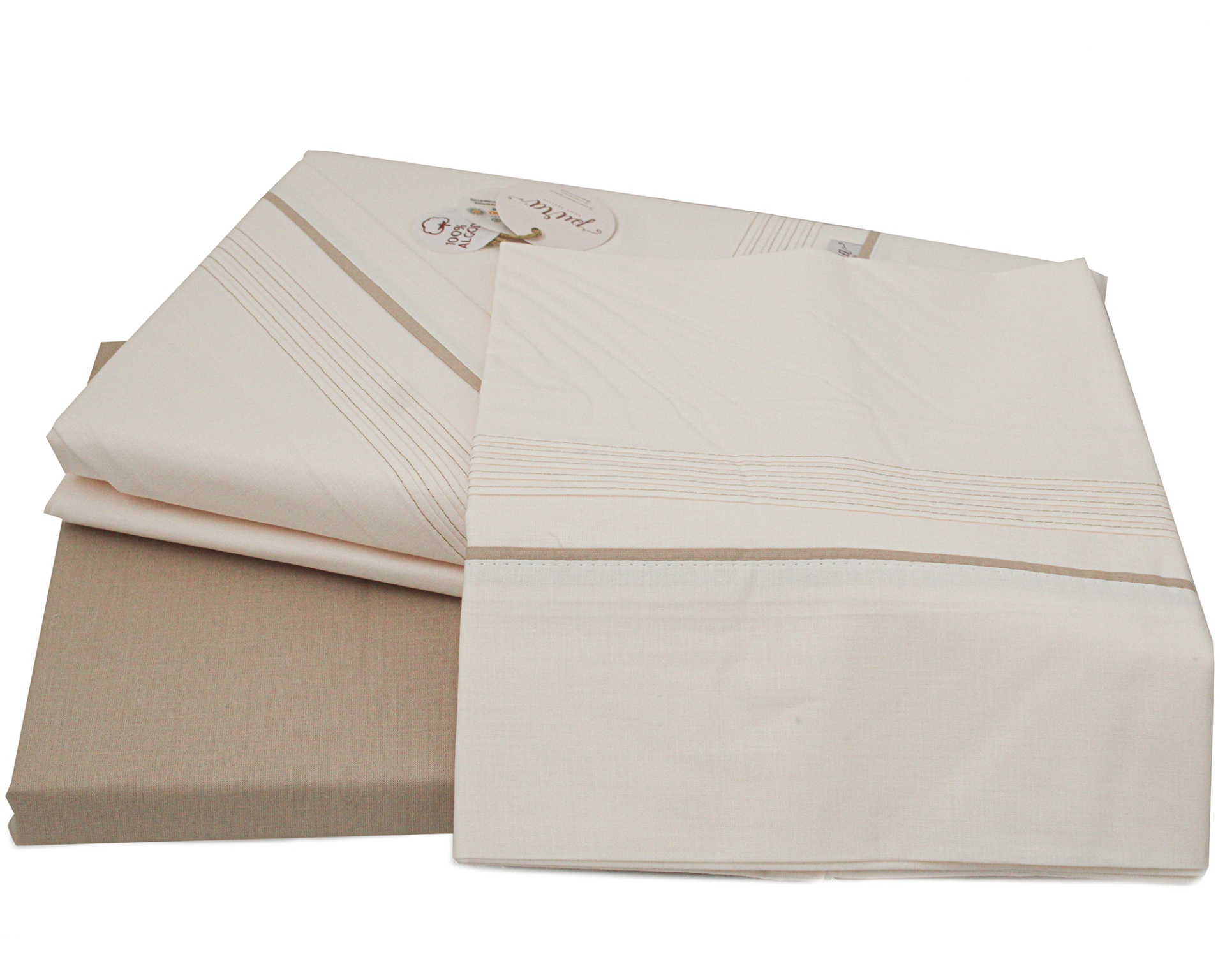 Jogo de cama Safira 240 Bege