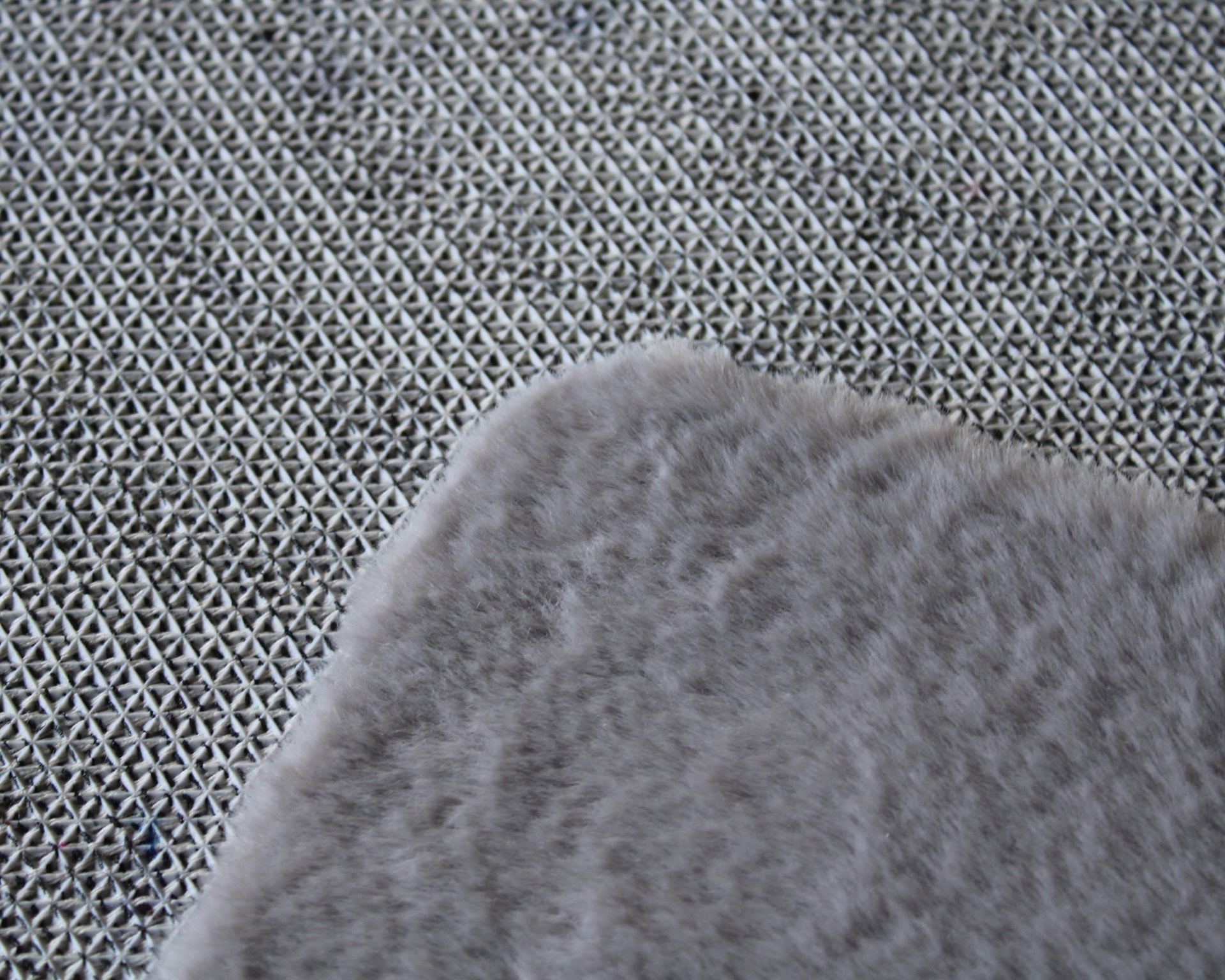 Tapete King Redondo Cinza