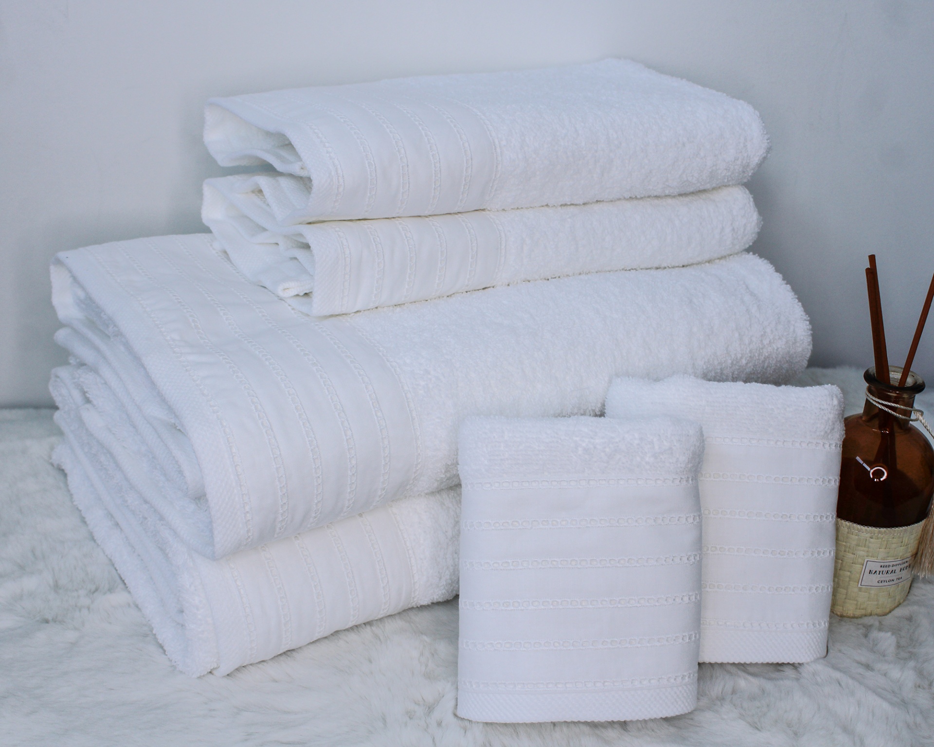 Jogo de banho Isa 6 peças branco