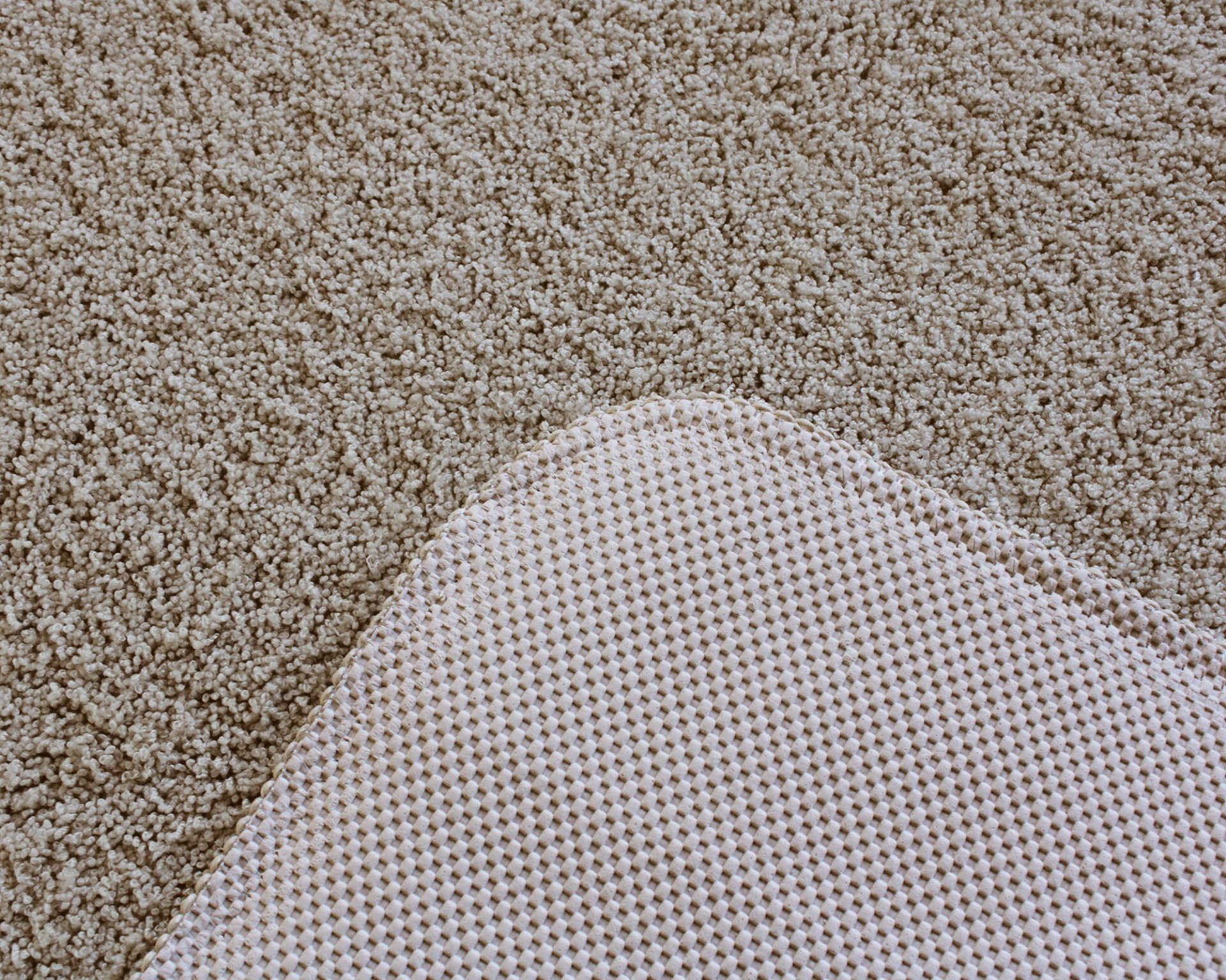 Tapete micro redondo Bege