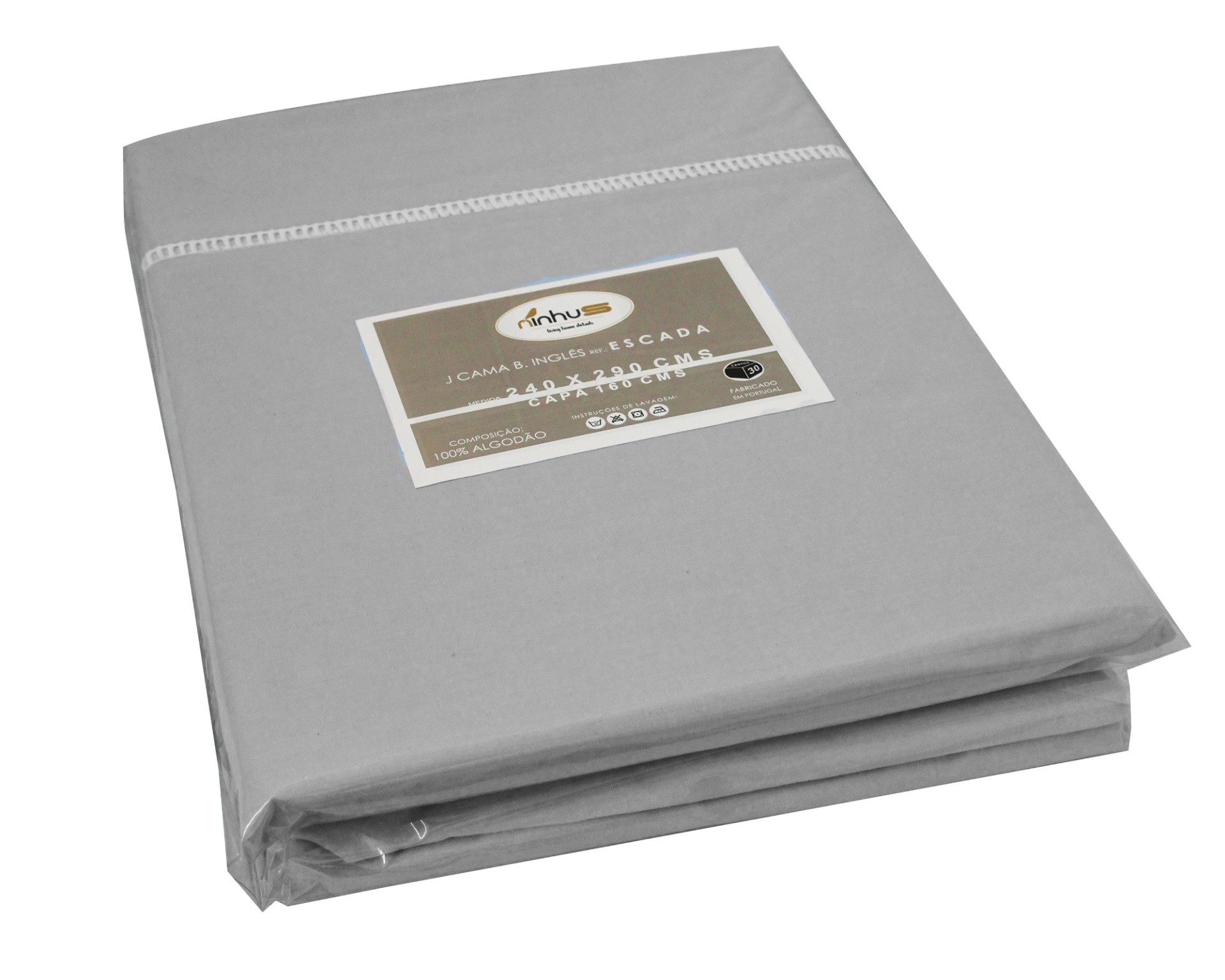 Jogo de cama Escada Cinza