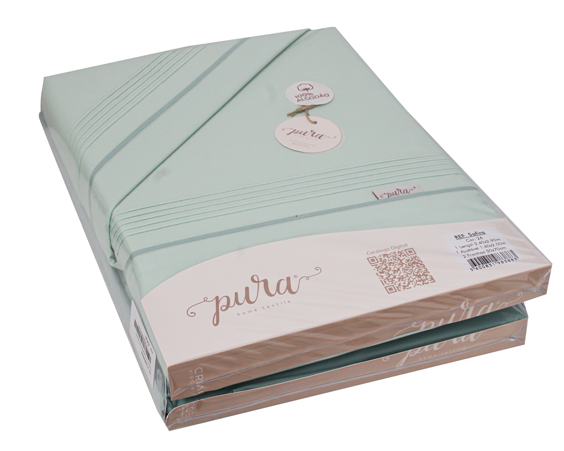 Jogo de cama Safira 240 Verde