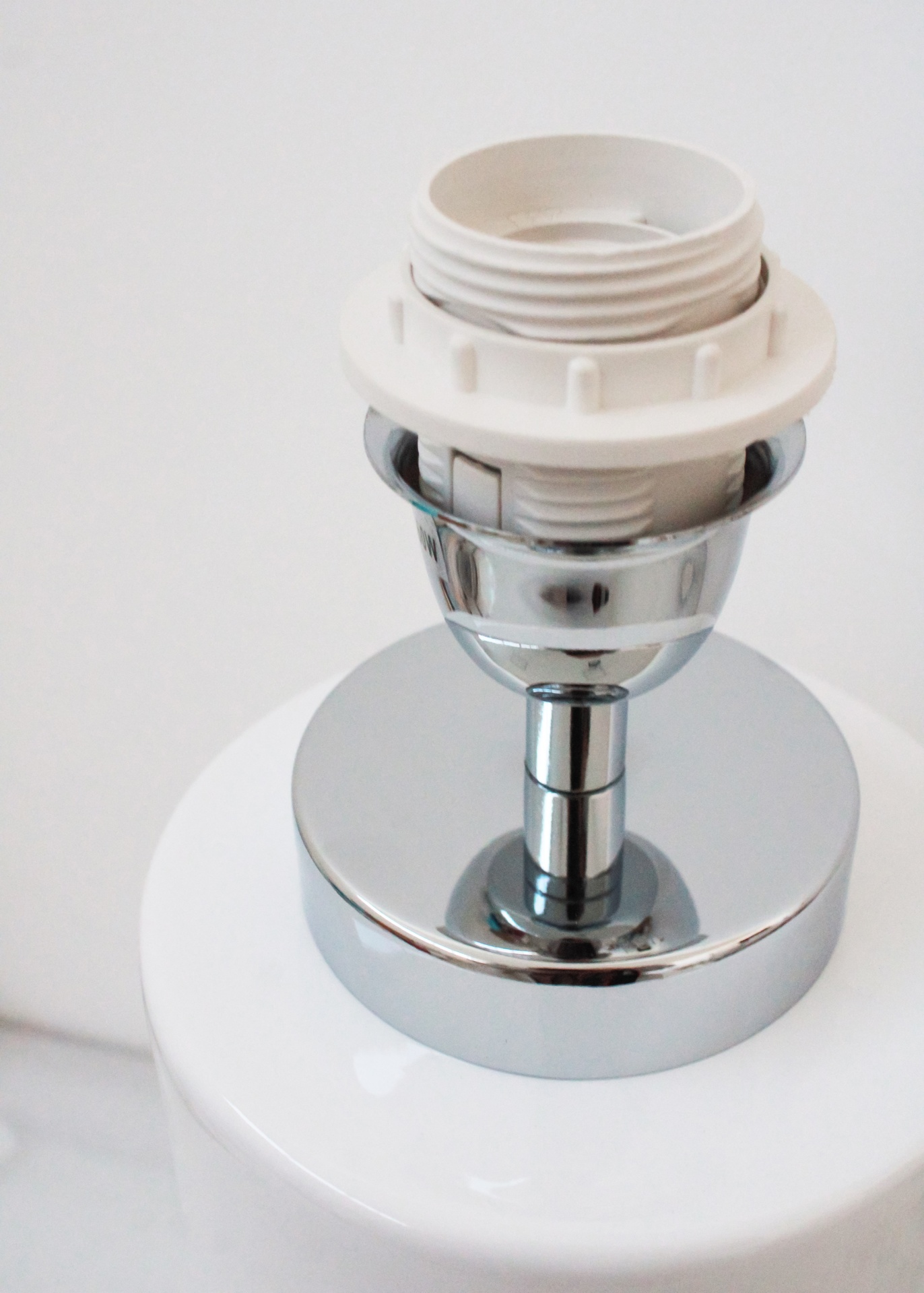 Candeeiro Cerâmica prata