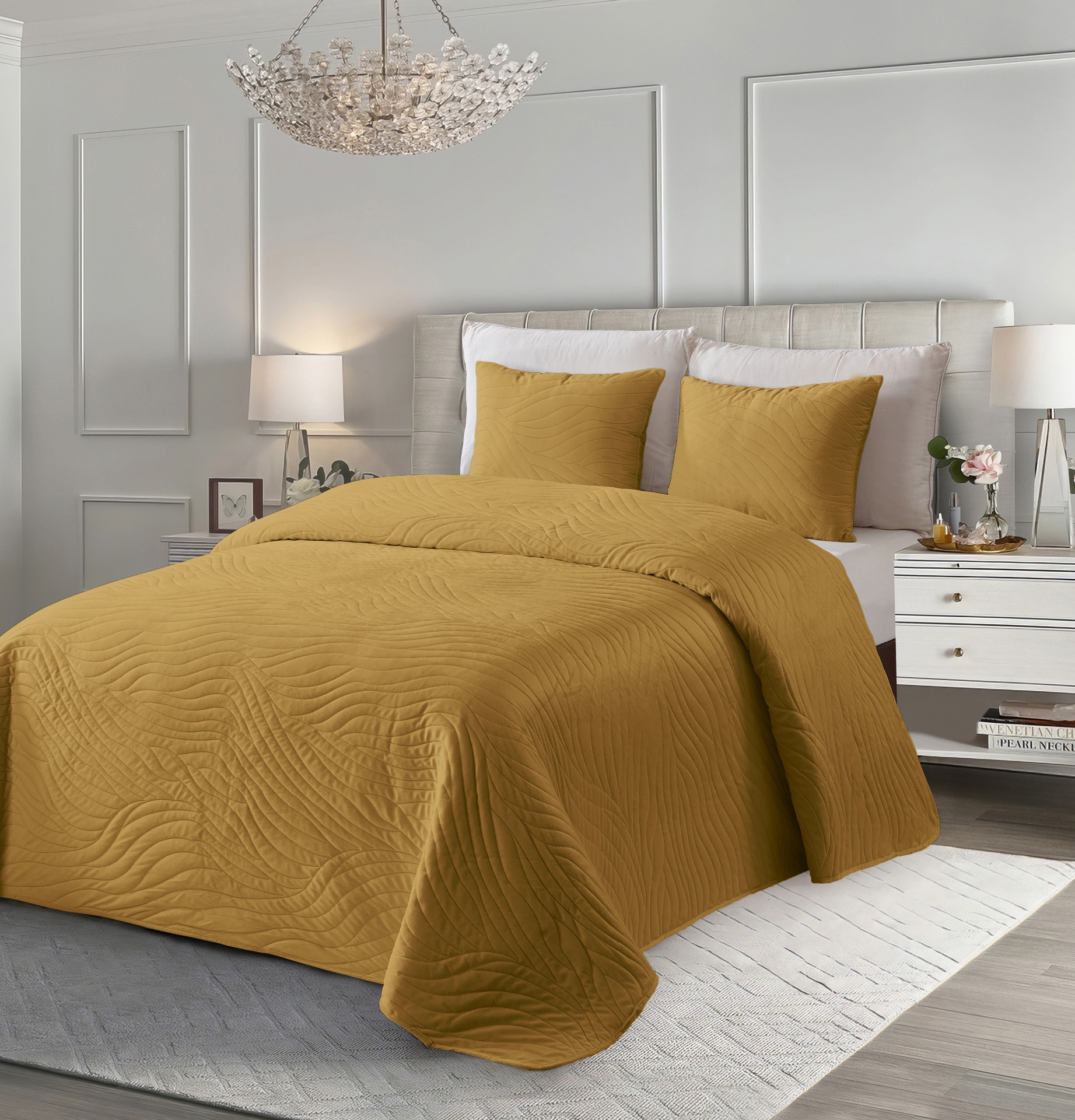 Colcha cairo Mostarda