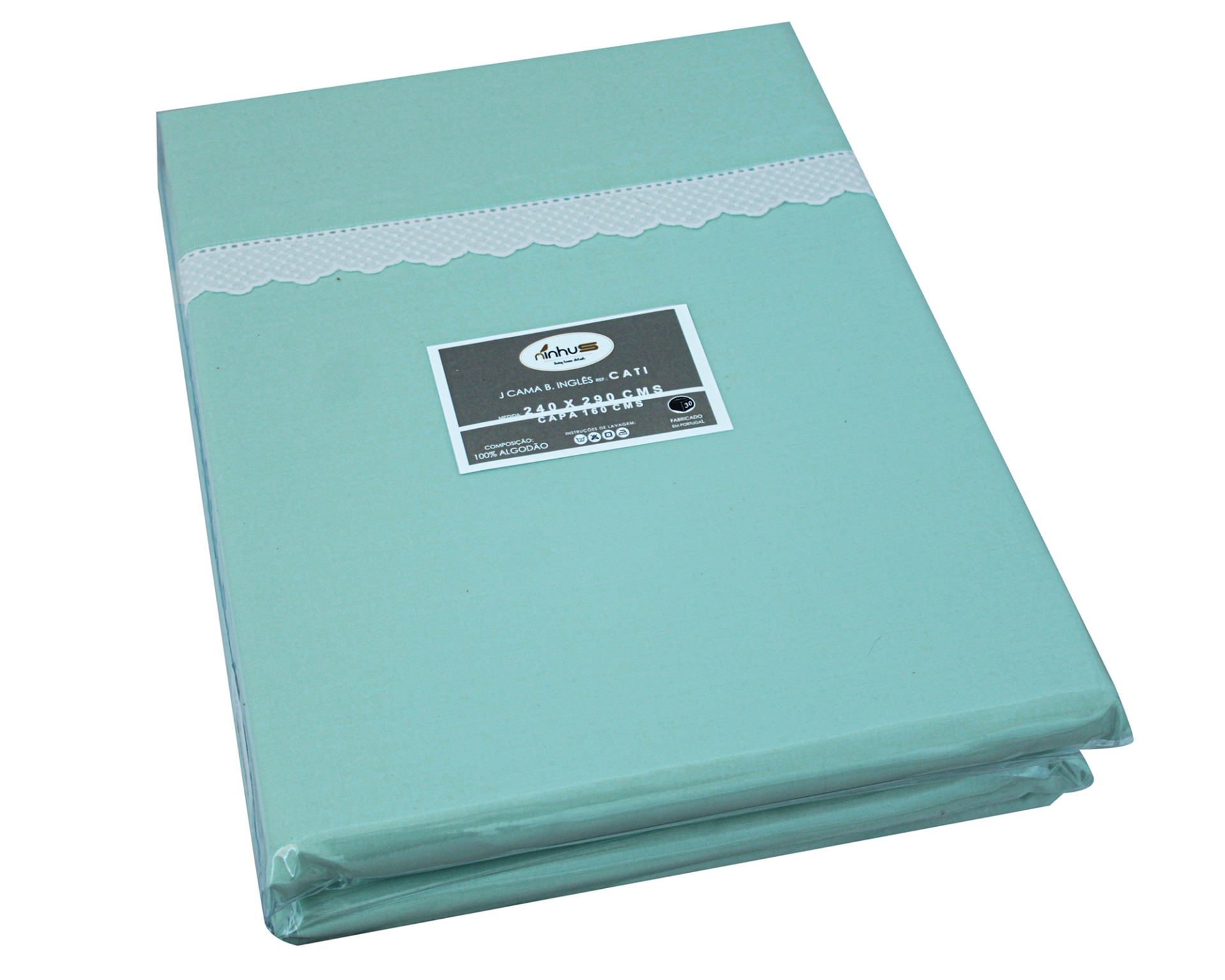 Jogo de Cama Cati Verde Agua