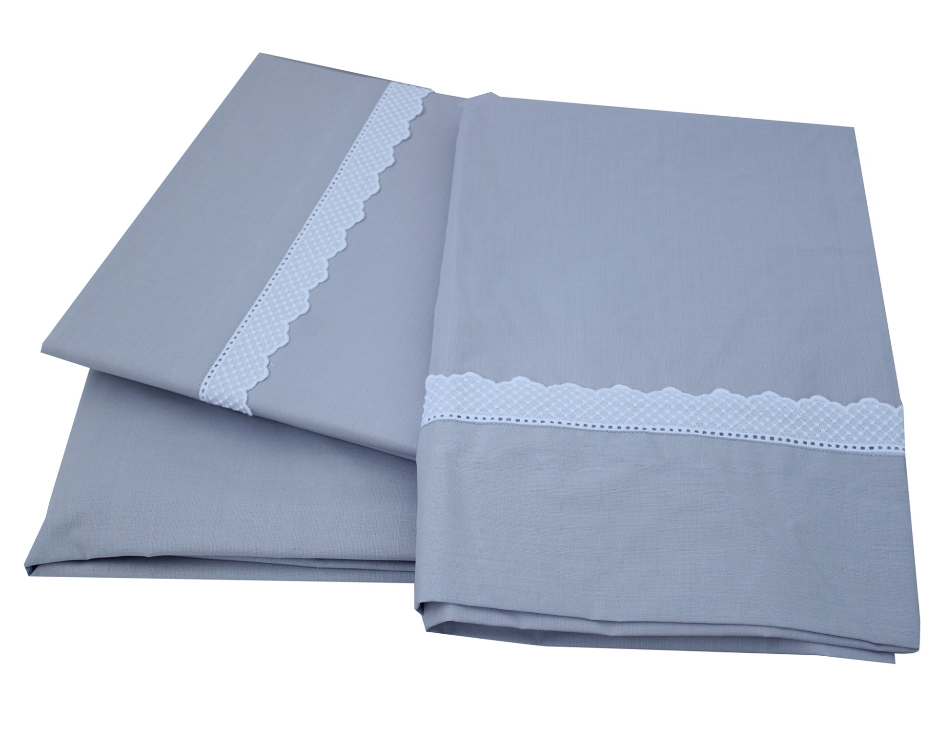 Jogo de Cama Cati Cinza