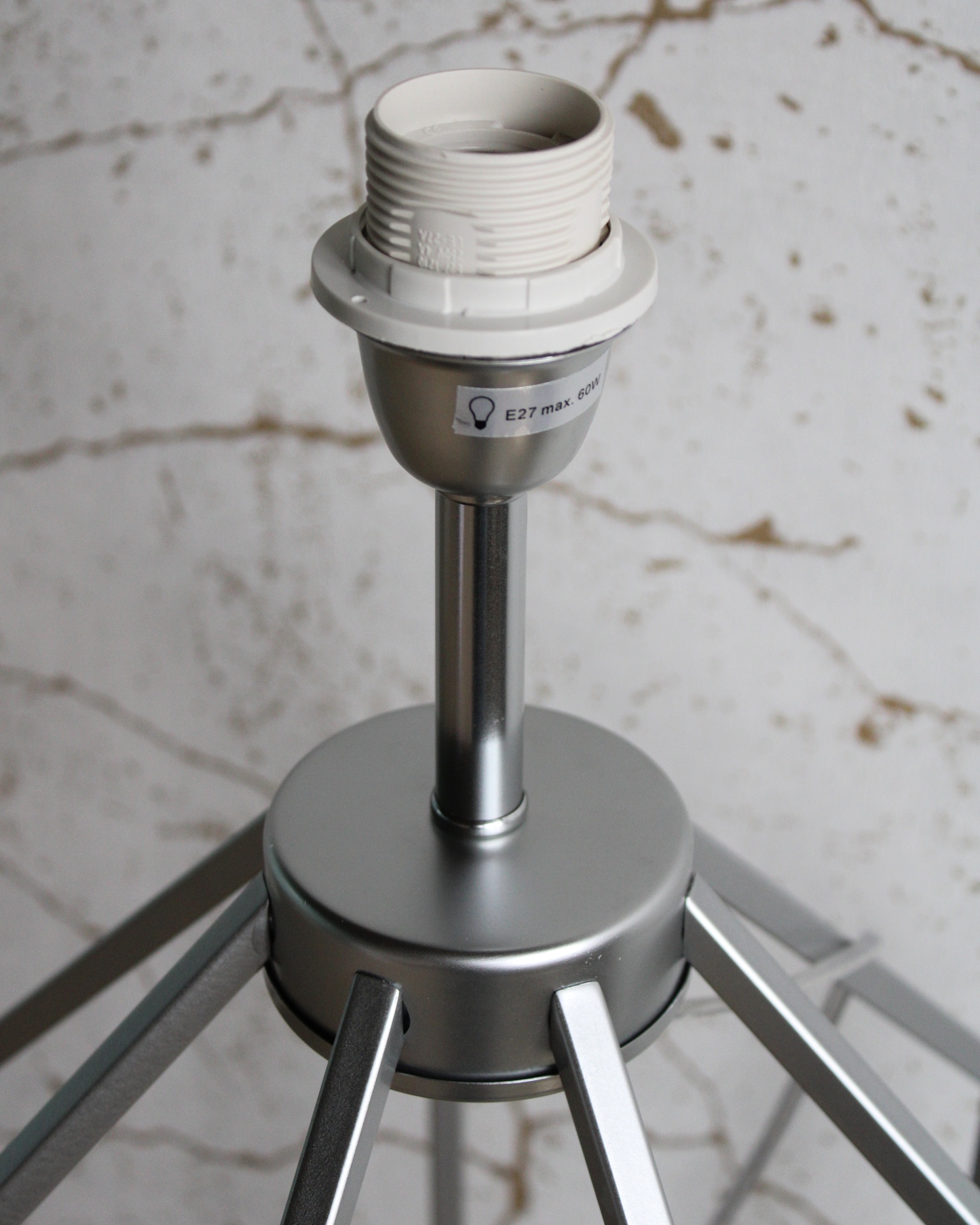 Candeeiro de pé Glamour Prateado