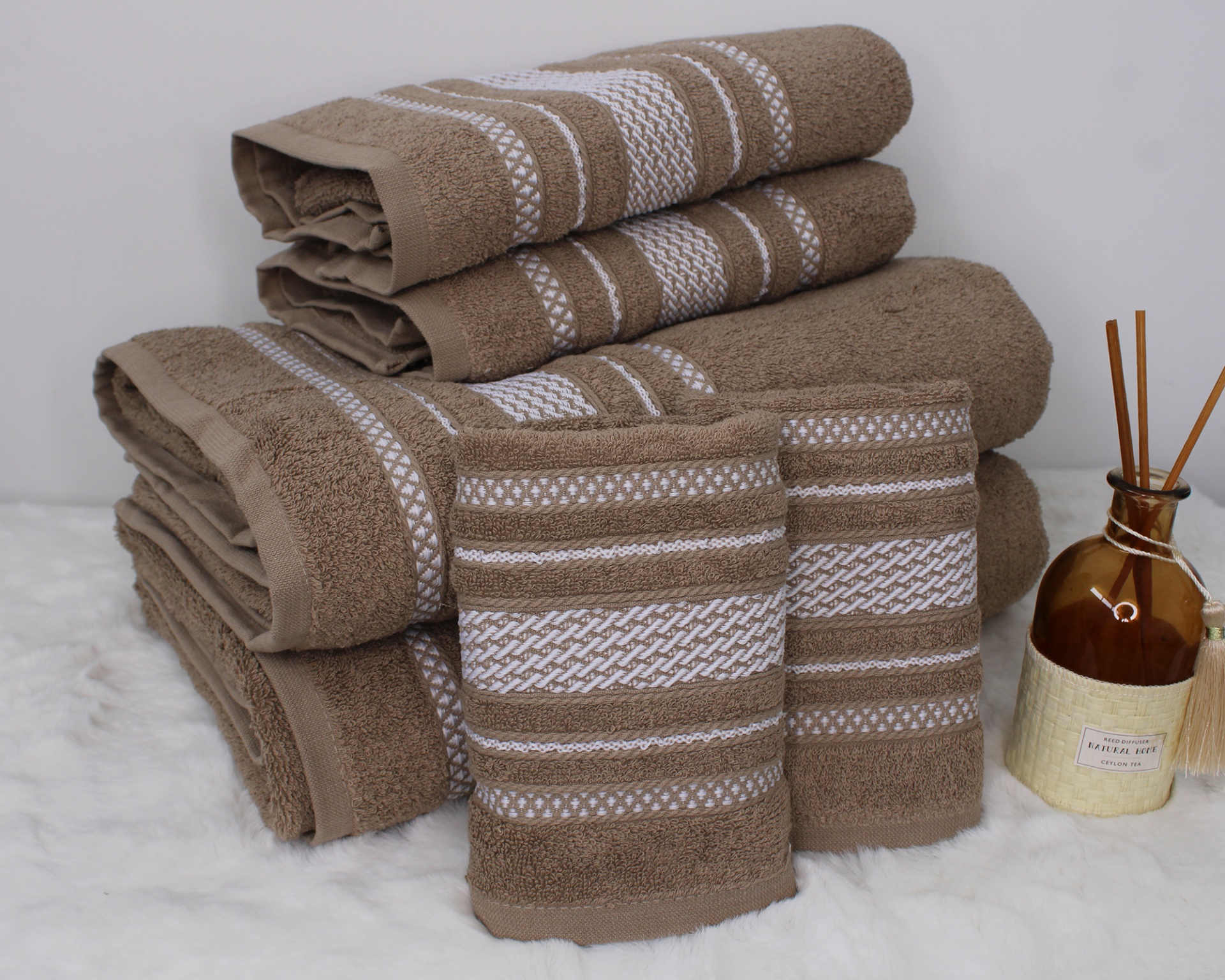 Jogo de banho Brisa 6P Bege