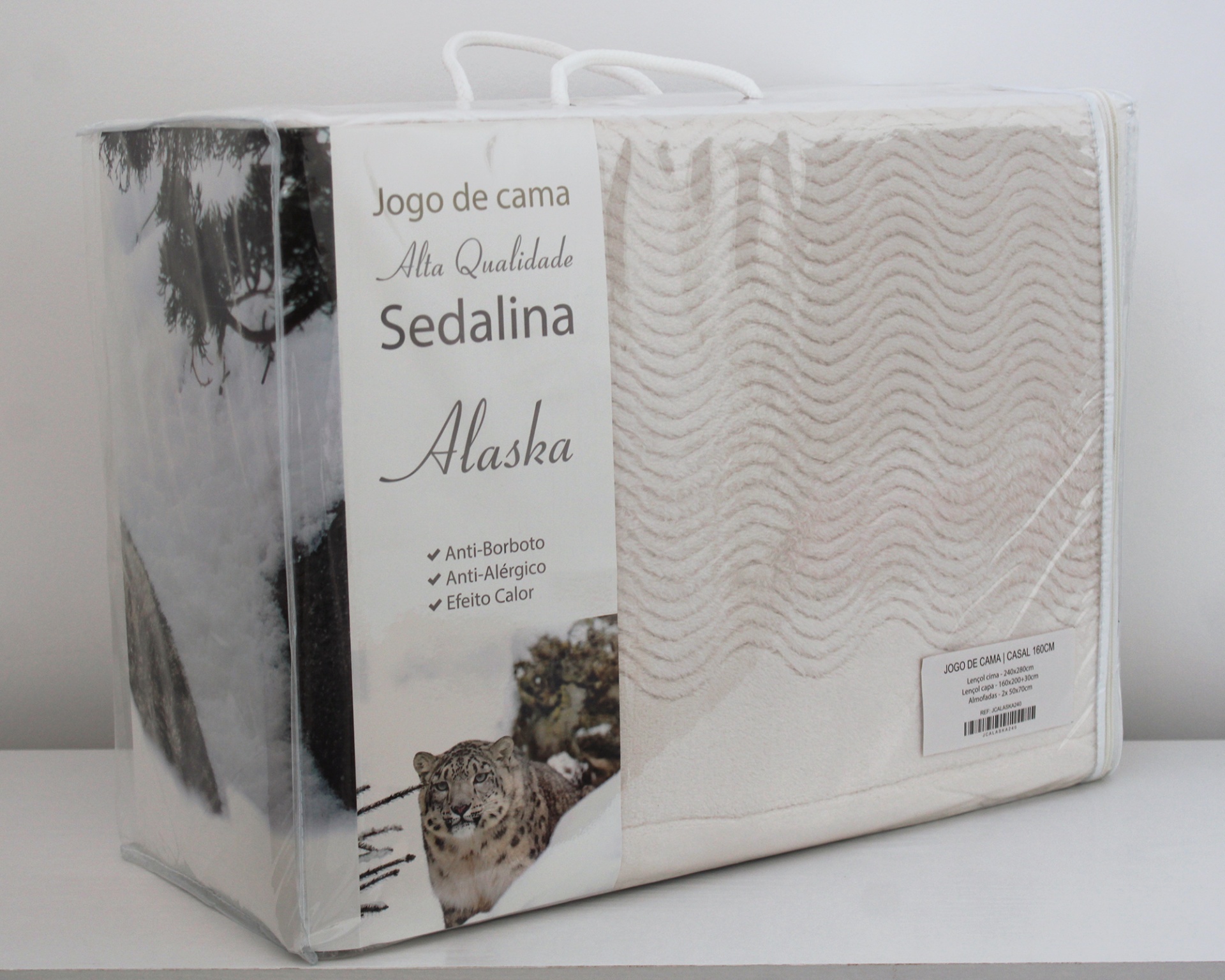 Jogo de cama 180 Alaska White