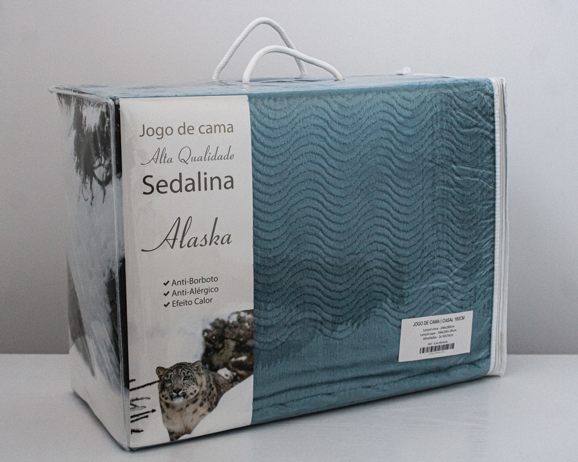 Jogo de cama 105 Alaska Azul Escuro