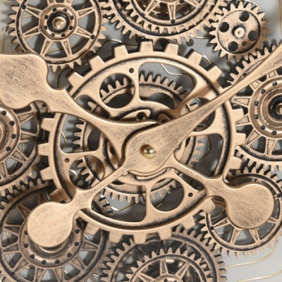 Relógio de Parede Dourado