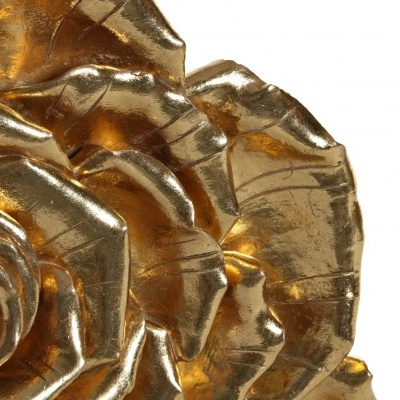 Decoração de parede dourada