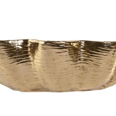 Fruteira dourada martelada