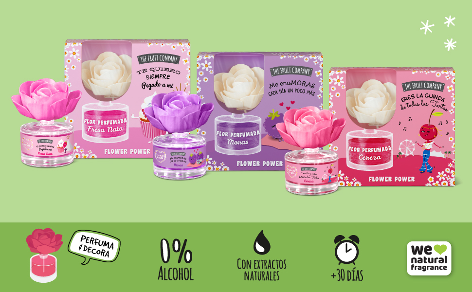 The Fruit Company Purificador de flores perfumadas Flower Power