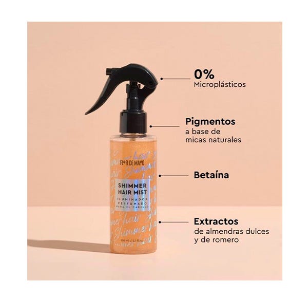 Spray de cabelo iluminador e perfumado Shimmer Hair Mist 150Ml