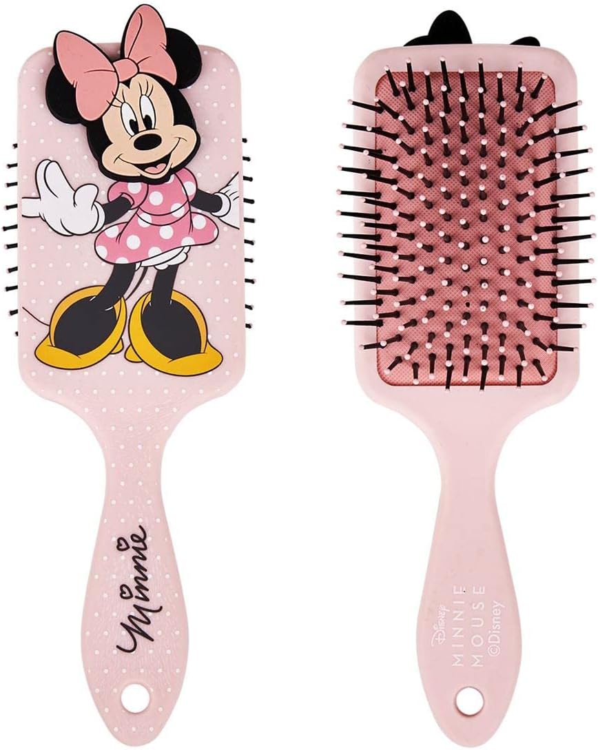 Escova de cabelo de Minnie Mouse - cor rosa