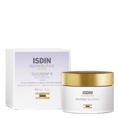 Isdin - Isdinceutics Glicoisdin 15 Moderate Creme Facial Efeito Peeling 50g
