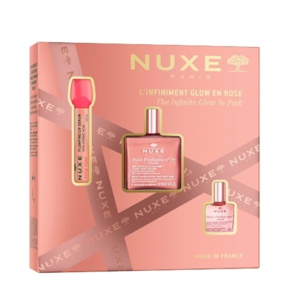 Nuxe - Coffret Glow Huile L'Infiniment Glow En Rose Nuxe - Coffret Glow Huile L'Infiniment Glow En Rose