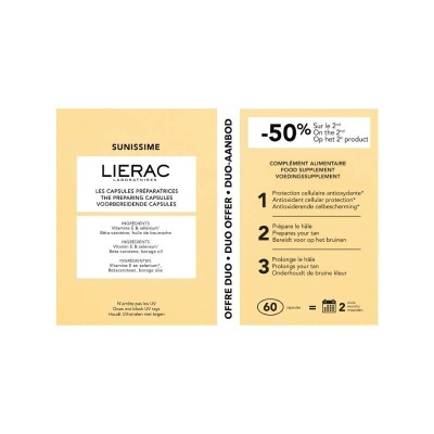 Lierac - Sunissime Cápsulas Bronzeado 2X30caps Lierac - Sunissime Cápsulas Bronzeado 2X30caps