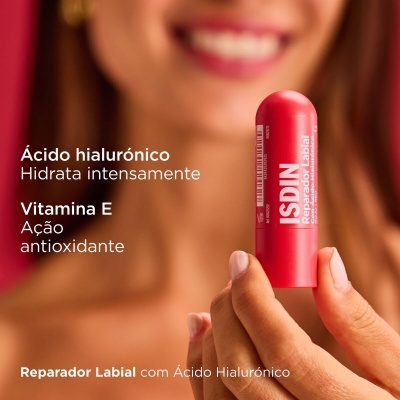 Isdin - Reparador Labial Vermelho 4Gr