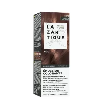 Lazartigue - Emulsão Colorante 5.00 Castanho Claro 60ml