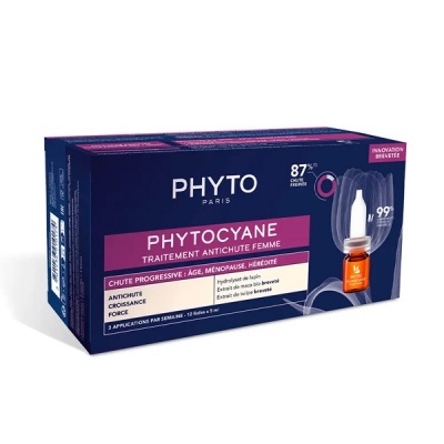 Phyto - Phytocyane Antiqueda Progressiva Mulher 5ml x 12 Ampolas