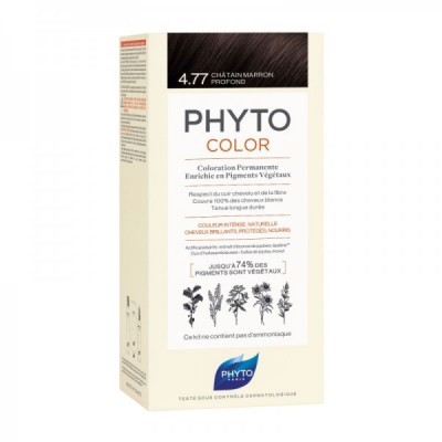Phyto - Phytocolor Coloração Permanente 4.77 Castanho Marron Profundo Phyto - Phytocolor Coloração Permanente 4.77 Castanho Marron Profundo