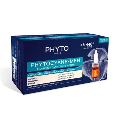 Phyto - Phytocyane Antiqueda Severa Homem 3.5ml x 12 Ampolas