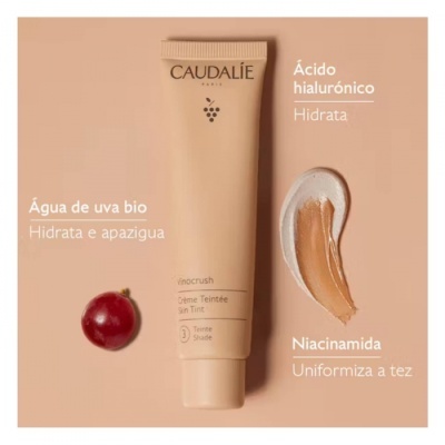 Caudalie - Vinocrush Creme com Cor Tom 3 30ml