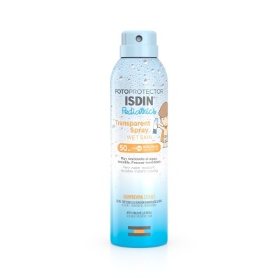 ISDIN - Fotoprotector Pediatrics Transparent Wet Skin SPF50+ 250ml