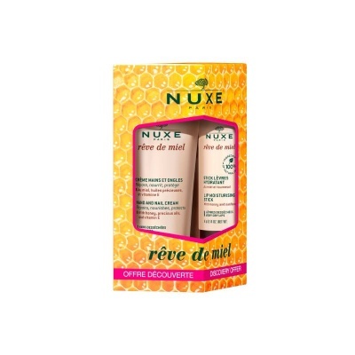 Nuxe - Rêve De Miel Kit Stick Labial + Creme de Mãos e Unhas