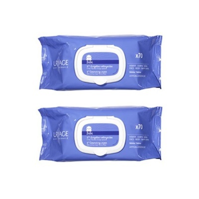 Uriage - Bebé 1ère Toalhetes de Água de Limpeza 2x70unid