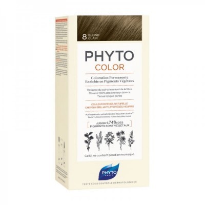 Phyto -Phytocolor Coloração Permanente 8 Louro Claro