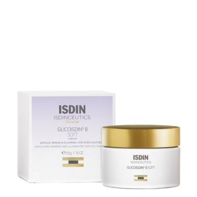 Isdin - Isdinceutics Glicoisdin 8 Soft Creme Facial Efeito Peeling 50g