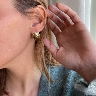 Brincos em aço - Opal