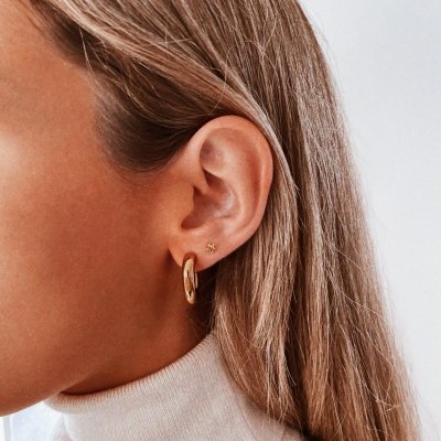 Argolas em aço - Rosie