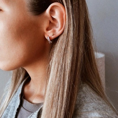 Argolas em aço - Claire