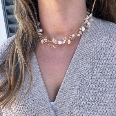 Colar em aço - Golden Drift