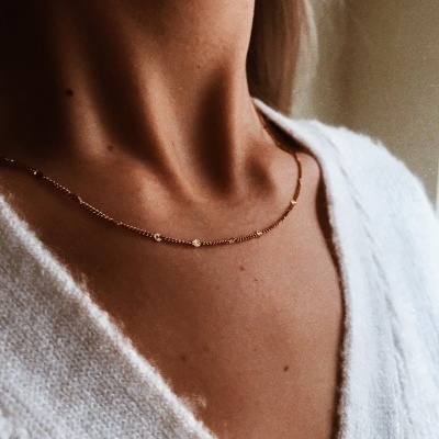 Colar em aço - Mini Flowers