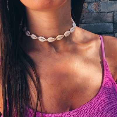 Colar ajustável - Conchinhas