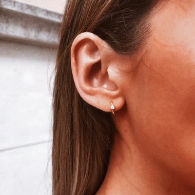 Mini argolinha em Prata 925 - Jasmin (vendido à unidade)