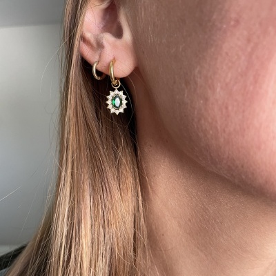 Brincos em aço - íris