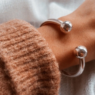 Pulseira em prata - Dots