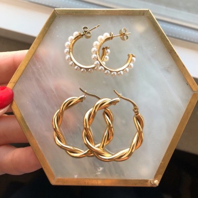 Argolas em Aço - Cecilia